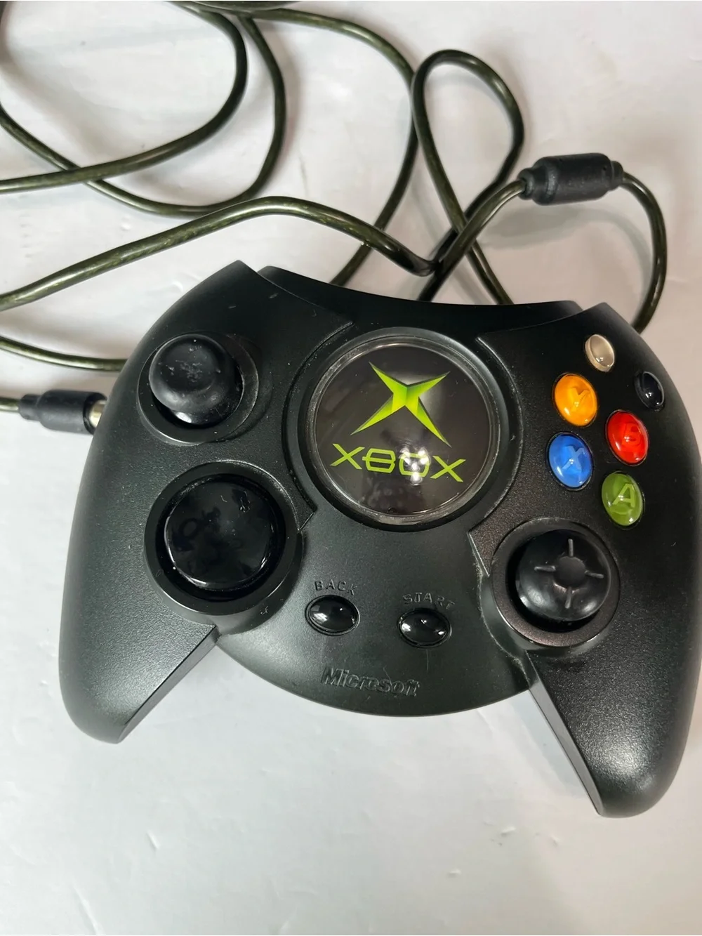 Xbox Wired Controller - Black with Colored Action Buttons